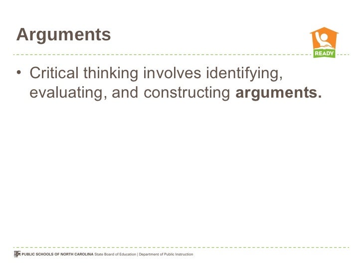 Critical thinking involves