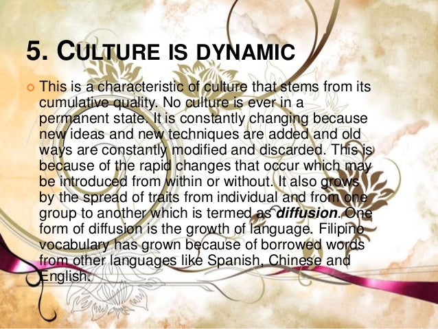 Characteristics Of Culture