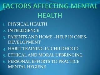 Characteristics Of Good Mental Health Characteristics Of Good Mental Health