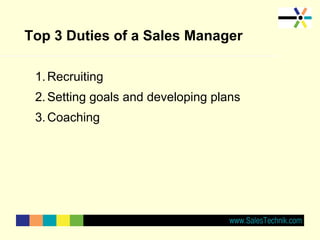 Characteristics of great sales management | PPT