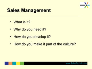 Characteristics of great sales management | PPT
