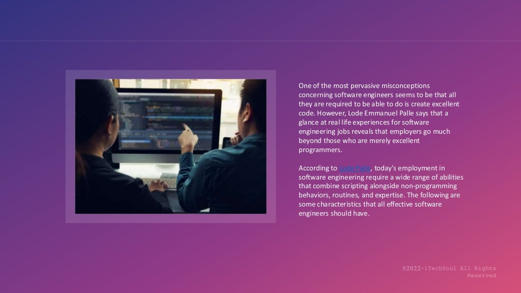Characteristics Of Highly Effective Software Engineers Pptx Characteristics Of Highly Effective Software Engineers Pptx