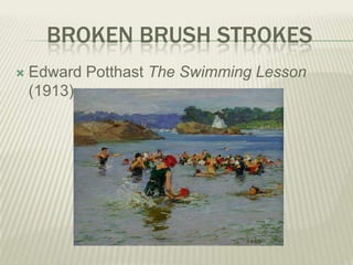 Broken Brush Strokes Edward PotthastThe Swimming Lesson (1913) 