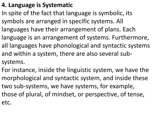 Features Of Language Characteristics of language.ppt | Programming Languages | Computing
