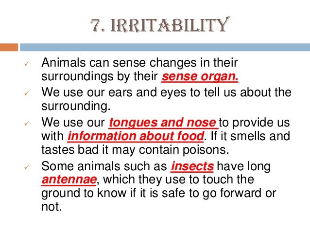 Characteristics Of Living Things Final