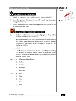 Characteristics of new media | PDF