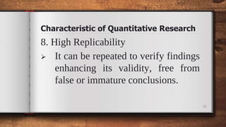 Characteristics of Quantitative Research.pptx