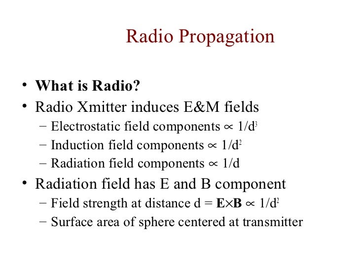 Characteristics of radio waves