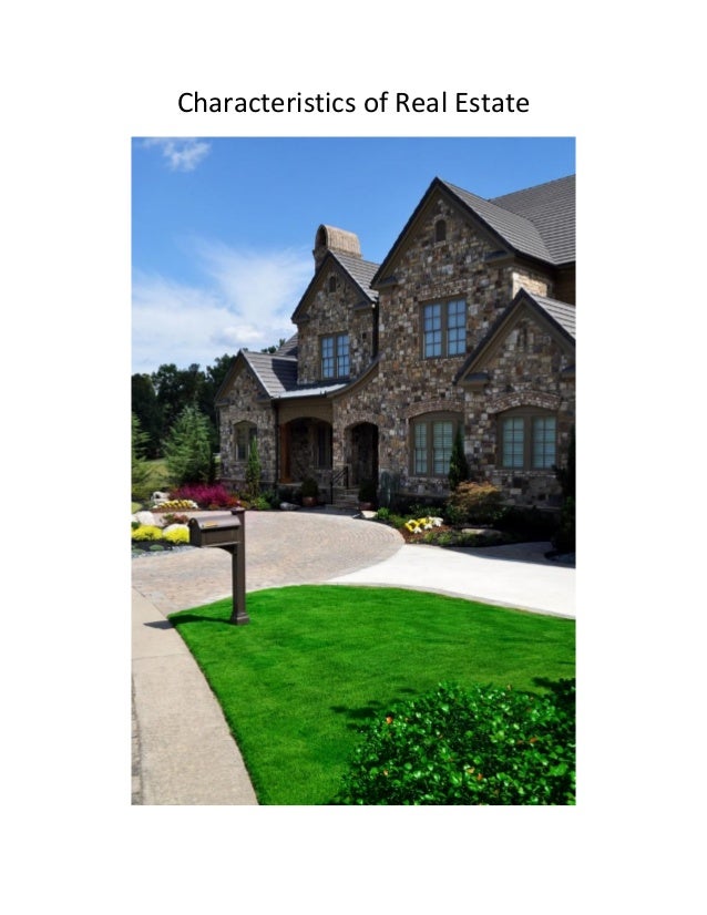 Characteristics of Real Estate