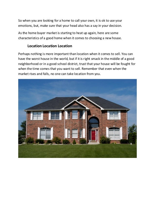 Characteristics of Real Estate