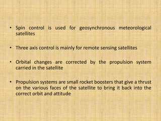 Characteristics of remote sensing satellites | PPTX