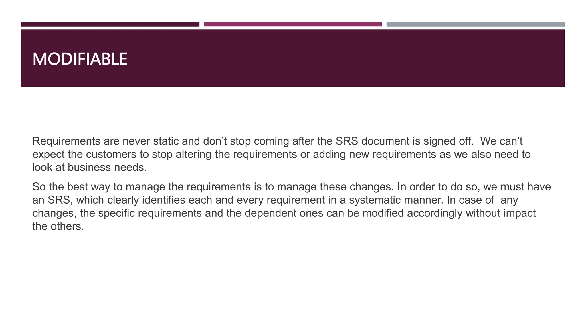 Characteristics of requirements software requirement engineering pptx