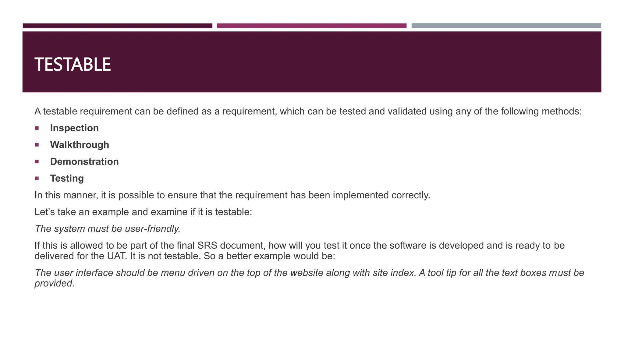 Characteristics of requirements software requirement engineering pptx