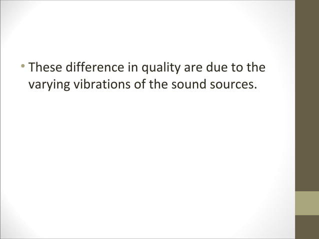 Characteristics of sound | PPT