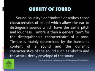 Characteristics of sound | PPTX