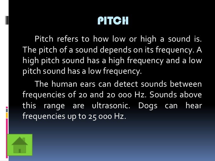 Characteristics of sound