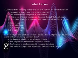 characteristics of sound wave: Frequency, amplitude, velocity ...