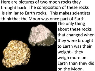 Characteristics Of Moon Rocks