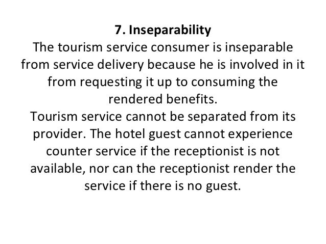 Characteristics Of Tourism