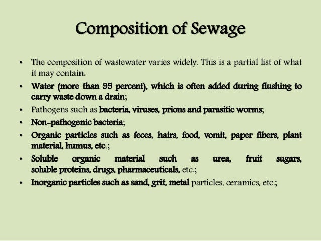 composition urea of (Unit Characteristics I) Waste of Water composition urea of (Unit Characteristics I) Waste of Water