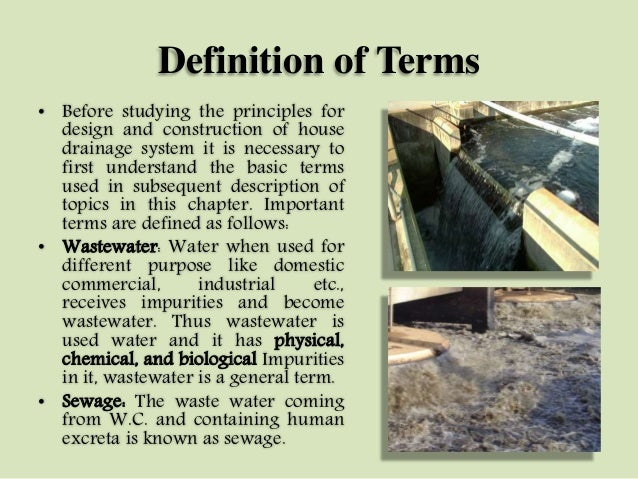Characteristics of Waste-Water (Unit-I)
