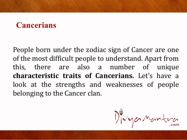 characteristic traits of cancerians characteristic traits of cancerians
