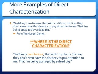 Characterization Presentation