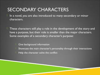 Main Character Examplezs Characterization: What Type of Character are They? | PPT