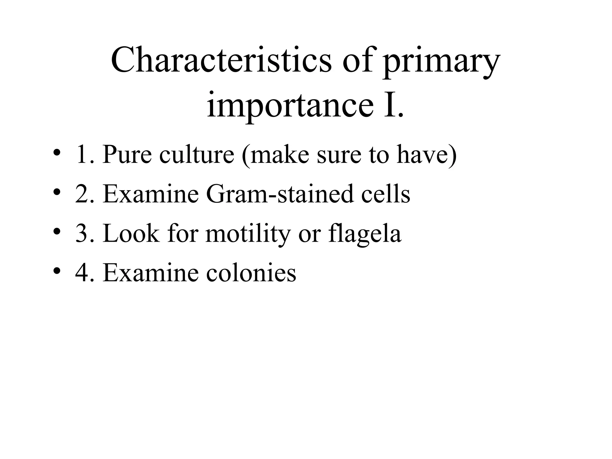 Characterization and identification of bacteria ppt