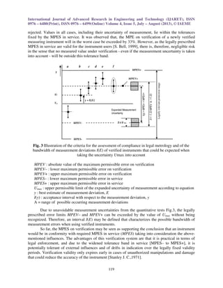 Characterization of measurement error and uncertainty in working ...