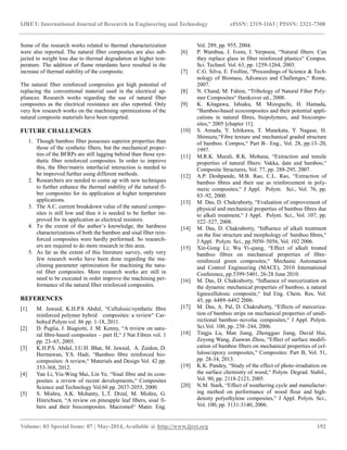 Characterization of natural fiber reinforced composites bamboo and ...