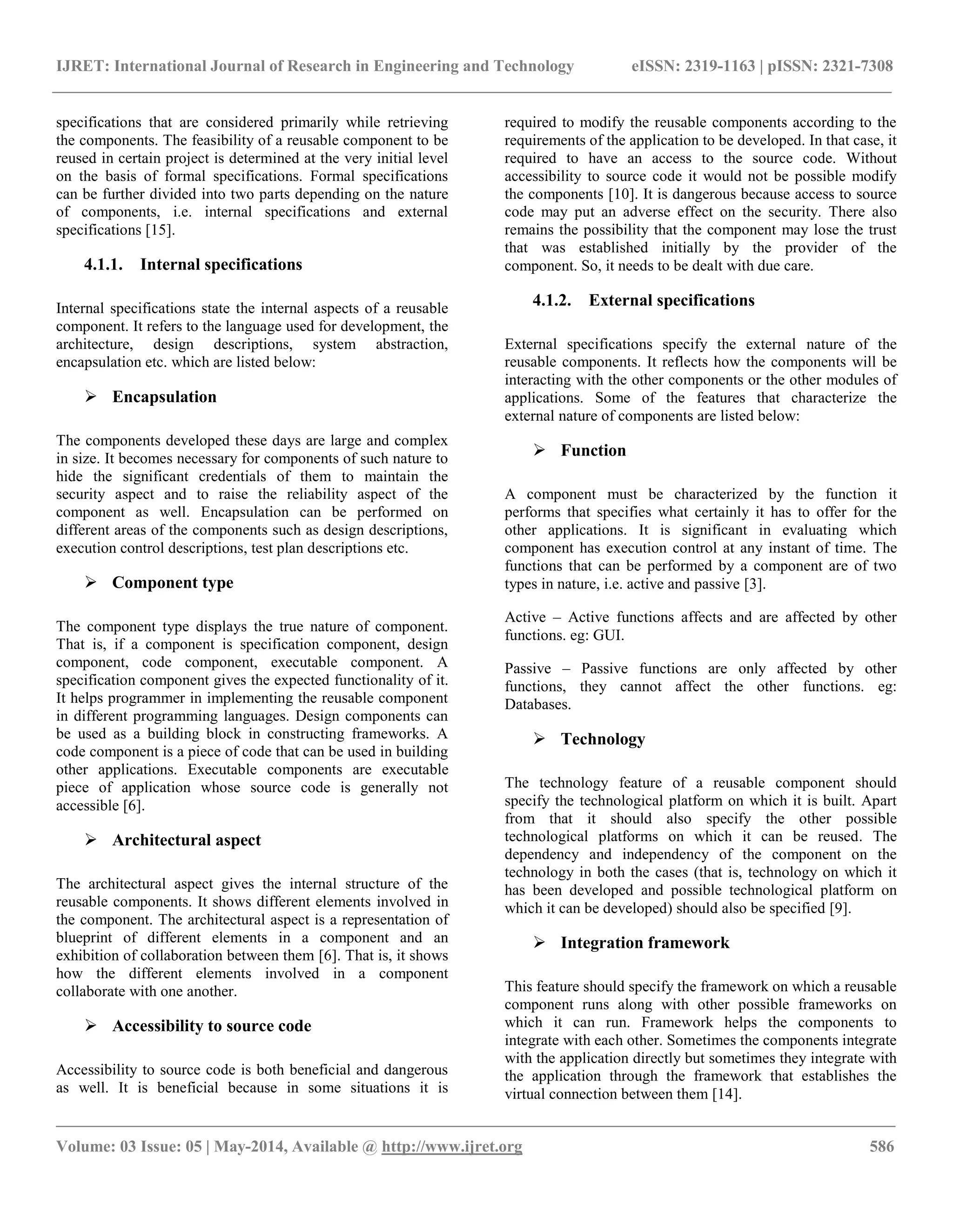 Characterization of reusable software components for better reuse | PDF