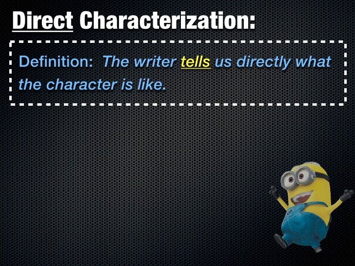 characterization notes define direct characterization