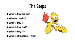 Characterization With Homer J Simpson