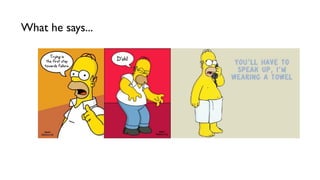 Characterization With Homer J Simpson