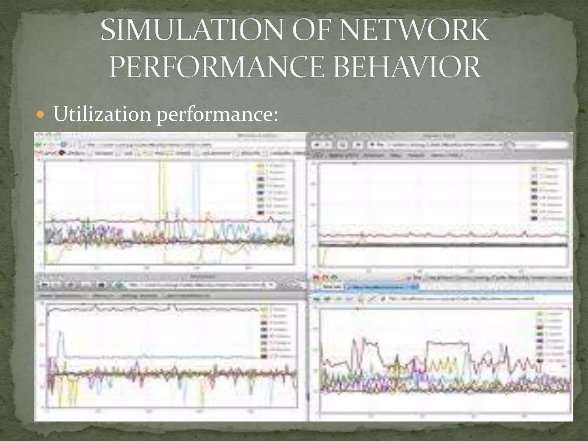  Utilization performance:
 