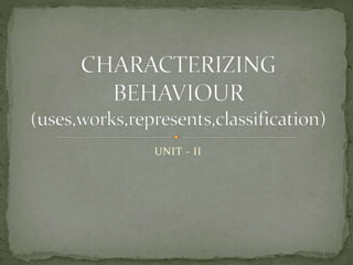 UNIT - II
 