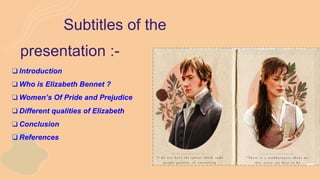 Pride And Prejudice Elizabeth Bennet Character Analysis 