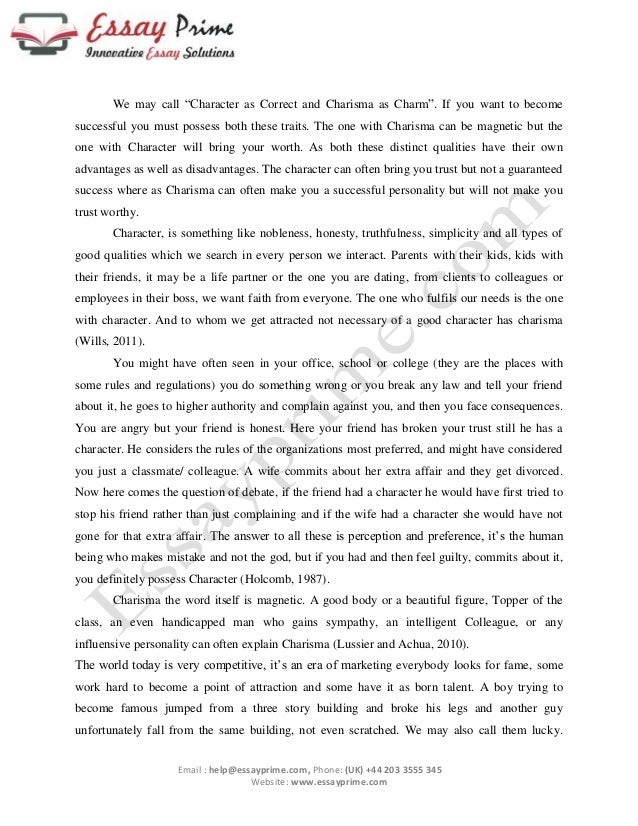 essays on character