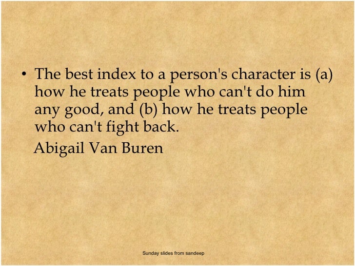 Character Quotes