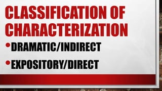 Characters and Characterization | PPTX