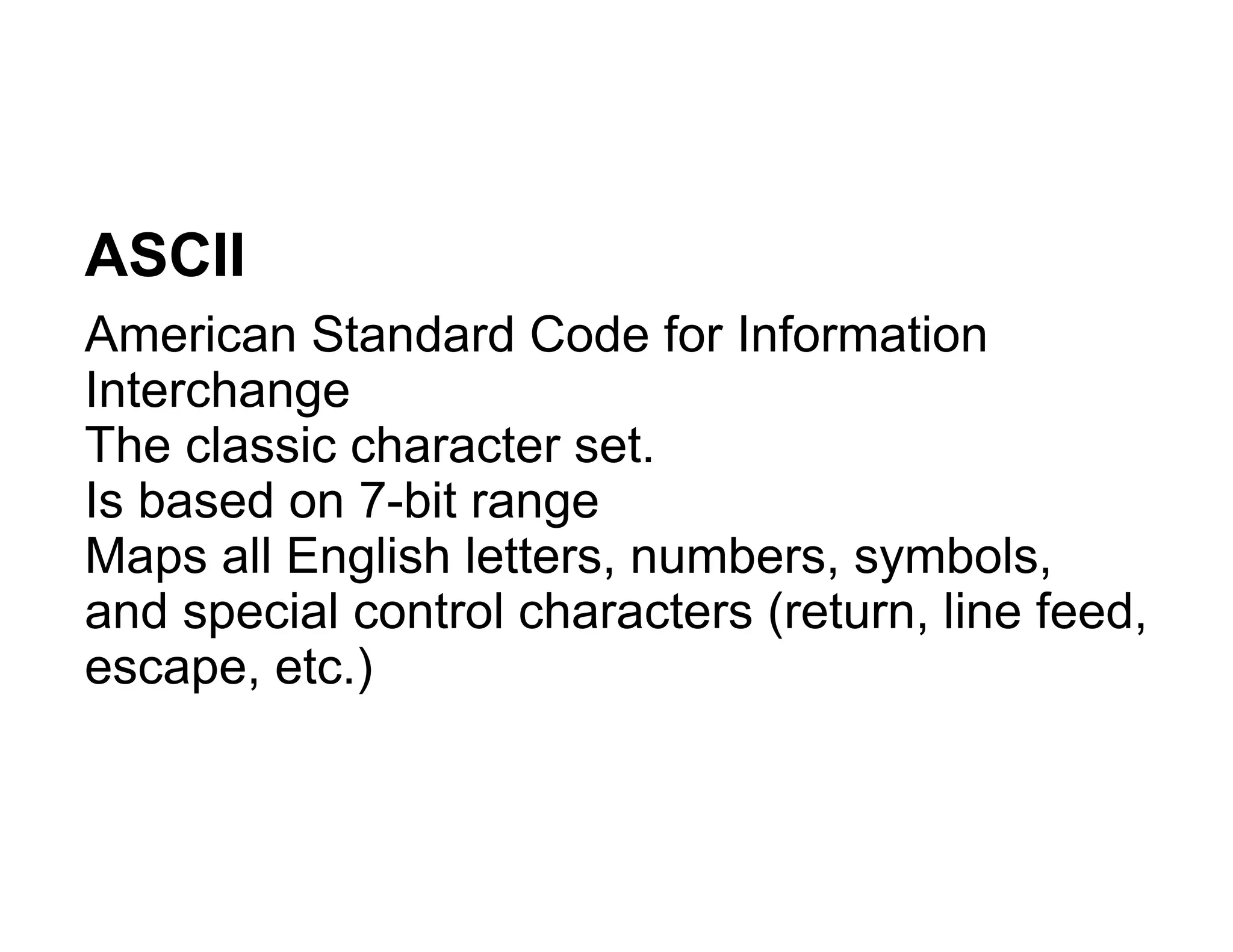 Character Sets | PDF