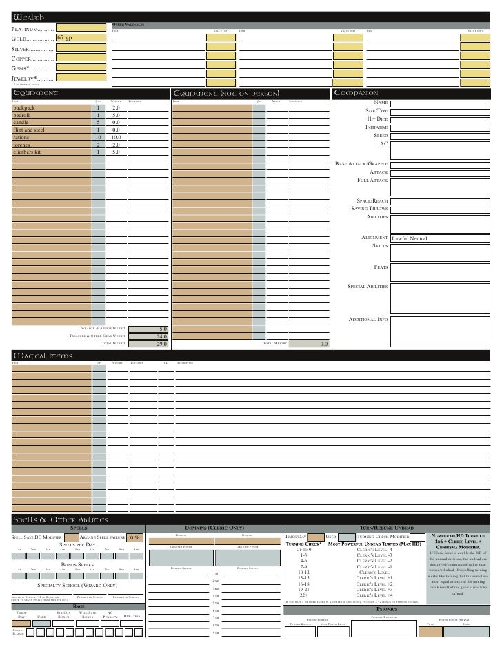 character sheet lvl1monk 3 5 animal companion sheet