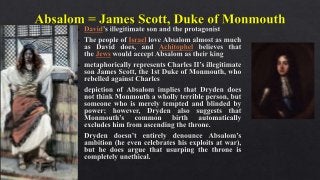 Character Study: Absalom and Achitophel: John Dryden