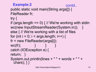Character stream classes .52 | Programming Languages | Computing