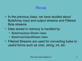 Character stream classes introd .51