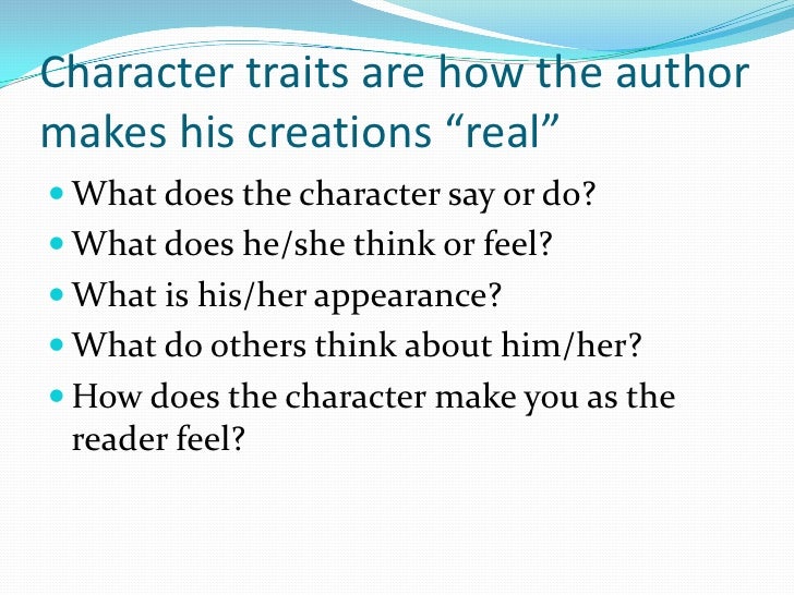 Character traits