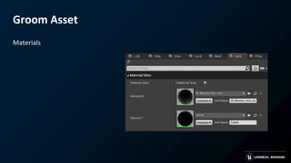 Groom Asset
Materials
 