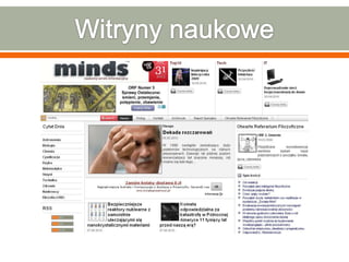 Charakterystyka internetowych witryn edukacyjnych i naukowych