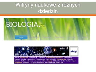 Charakterystyka internetowych witryn edukacyjnych i naukowych